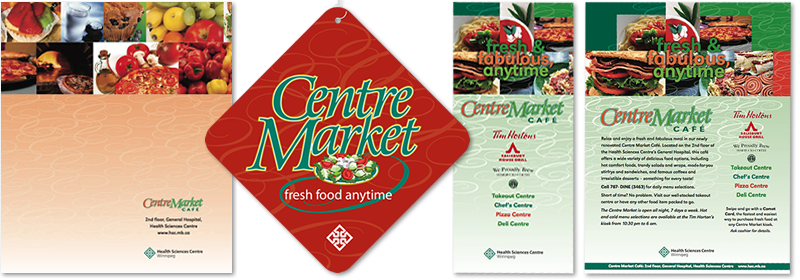 Centre Market Cafe, brand, graphic design, write